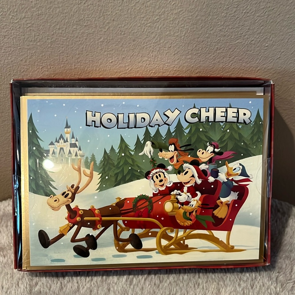 Disney parks set of 16 holiday greeting cards